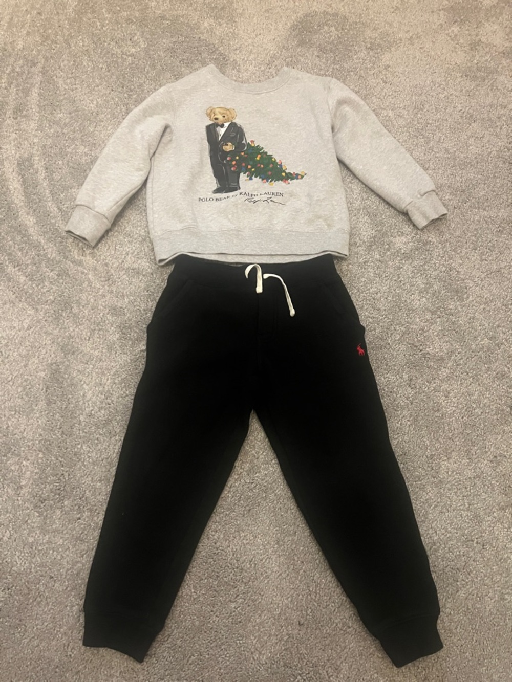 Polo by Ralph Lauren Kids Bear Christmas Sweatshirt & Sweatpants